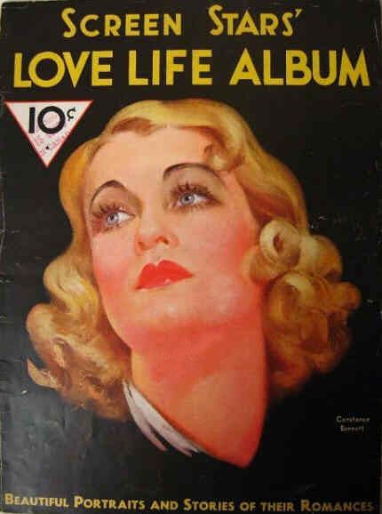 SCREEN STARS LOVE LIFE ALBUM magazine side cover  1932